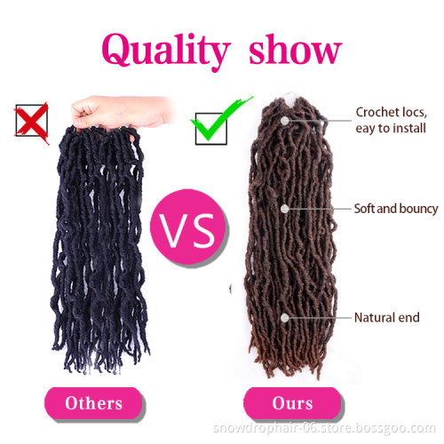 Private Label 85G Wholesale 613 18 30  Faux  Brown 14 Inch Crochet Braiding 36 24 Inches Loc Hair  Locs